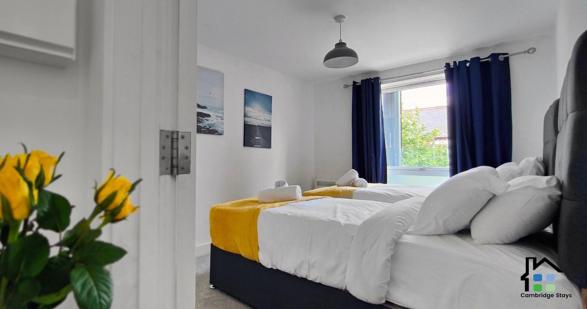 Cambridge Stays Riverside Apart Hotel With 2Br Flats At The City Centre-Parking-Balcony Exterior photo